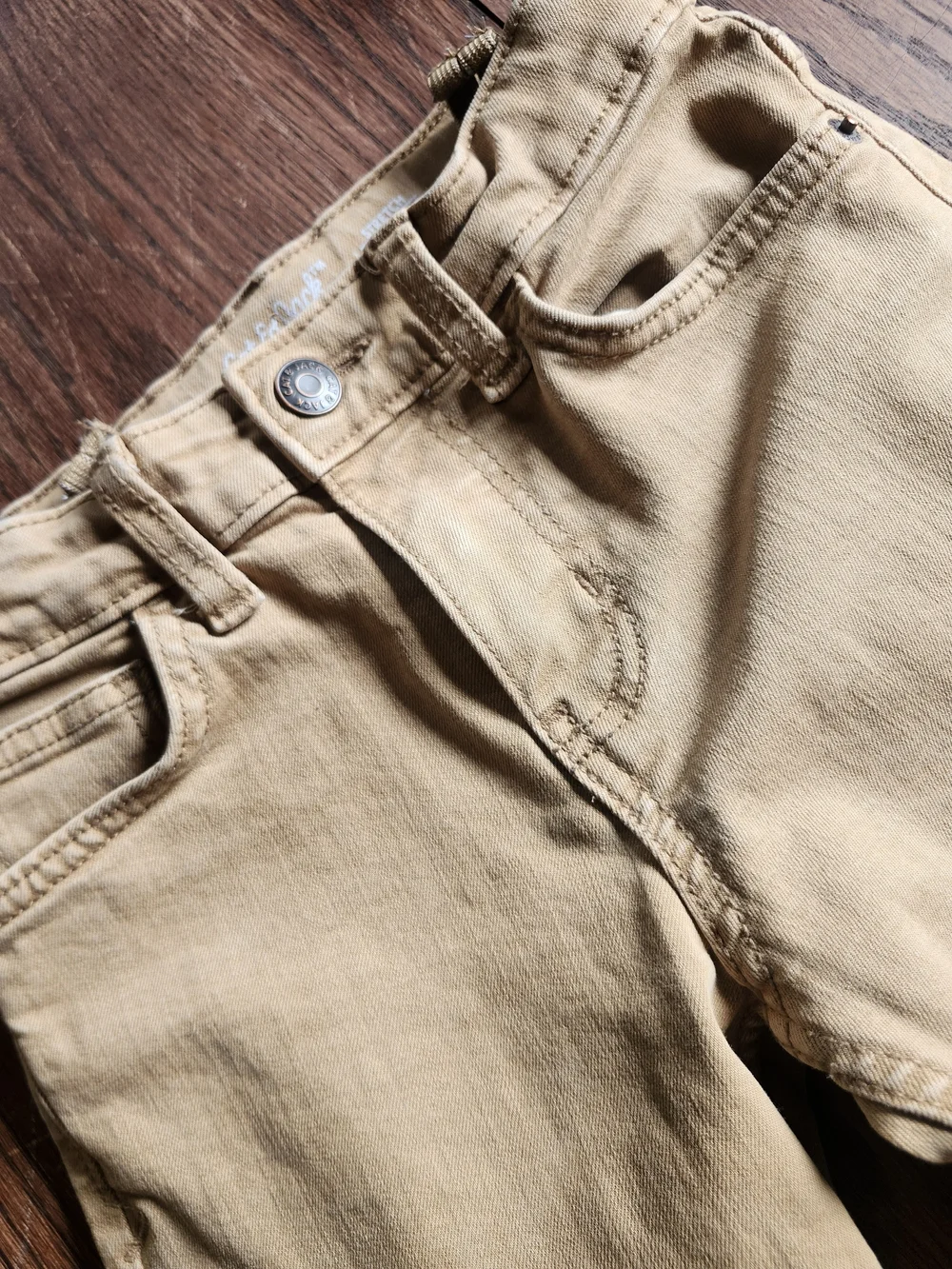 Camo Print Pants with Elastic Waist
